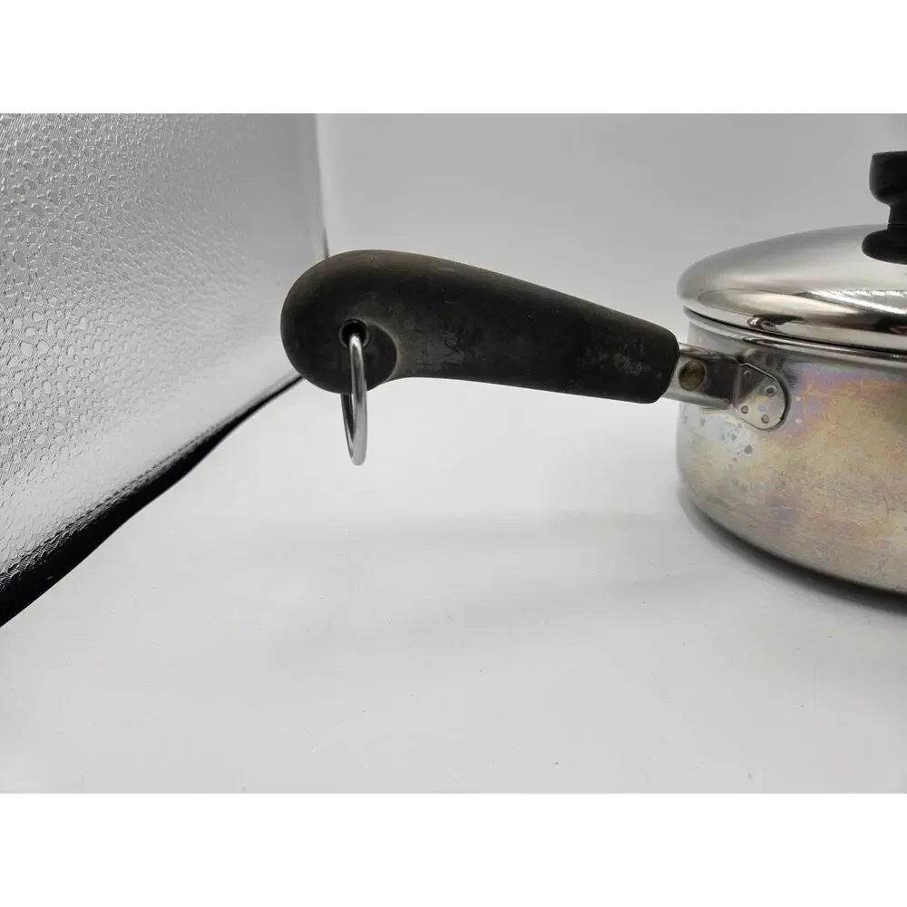 Revere Ware 1 Quart‎ Tall Sauce Pan Stainless Steel with Lid EUC